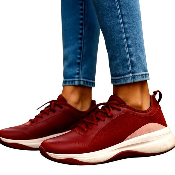 C Love 9 Nursing Maroon Comfort Women's Tennis Shoe Athletic Sneaker - Picture 1 of 8